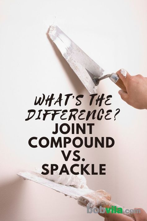 Understand these similar but not interchangeable wall-patching putties so you can pick the right one for your wall repair project—and get tips for pulling it off like a pro. | What’s the Difference? Joint Compound vs. Spackle Spackling Tips Drywall, Diy Benches, Spackle Art, Homeowner Tips, Wall Repair, Drywall Mud, House Maintenance, Compound Wall, Painting Walls