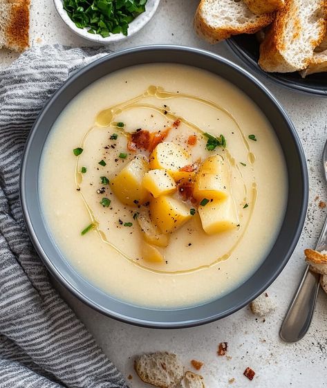 Skinnytaste Potato Soup, Ww Potato Soup Recipes, Ww Potato Soup, Weight Watchers Potato Soup, Weight Watchers Soup, Weight Watchers Chicken, Weight Watchers Soup Recipes, Potato Soup Recipe, Creamy Potato