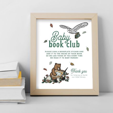 Book Club Baby Shower Theme, Book Themed Baby Shower Ideas Decoration, Storybook Baby Shower Decorations, Autumn Cottage Core, Baby Shower Host, Autumn Cottage, Storybook Baby Shower, Shower Table, Shower Collection