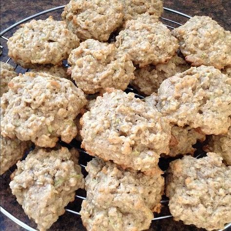 Peanut Butter Oatmeal Zucchini Cookies Recipe | Allrecipes Peanut Butter Zucchini Cookies, Oatmeal Cookies Soft, Oatmeal Zucchini, Healthy Peanut Butter Oatmeal, Zucchini Cookie Recipes, Healthy Peanut Butter Oatmeal Cookies, Zucchini Cookies, Best Easy Recipes, Zucchini Crisps