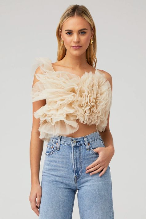 Ruffle Tulle Top, Tulle Top, Light Beige, Summer Outfits, Spring Summer, My Style