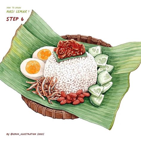 Malaysia Element, Malaysia Food Illustration, Thai Symbols, Foods Drawing, Animation Food, Diy Polaroid, Malaysia Food, Iphone Wallpaper Quotes Inspirational, Patriotic Kids