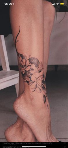 Tattoo Around Leg Wraps, Ankle Women Tattoo, Ankle And Calf Tattoo, Calf Ankle Tattoo, Lower Ankle Tattoo, Wrap Around Calf Tattoo, Wrap Around Ankle Tattoos For Women, Lower Calf Tattoo Women, Calves Tattoos Women