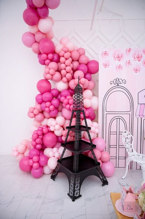 Kara's Party Ideas Claris the Mouse in Paris party | Kara's Party Ideas Paris Party Backdrop, Claris In Paris, Claris The Mouse Party, Paris Party Ideas, Pink Paris Party, Claris The Mouse, Parisian Birthday, Aristocats Party, Paris Themed Birthday Party