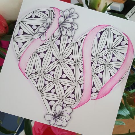 Jessica Davies, Zentangle Designs, Colored Pencil Techniques, Tangle Art, The Diva, Tangle Patterns, Zentangle Drawings, Easy Drawings Sketches, Zen Doodle