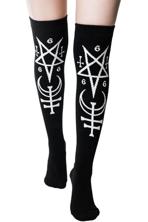 WOMEN'S SOCKS & TIGHTS - Shop Now - www.KILLSTAR.com Gothic Tights, Killstar Clothing, Goth Lingerie, Statement Socks, Gothic Lingerie, 2010 Fashion, Alt Style, Gothic Clothing, Over The Knee Socks