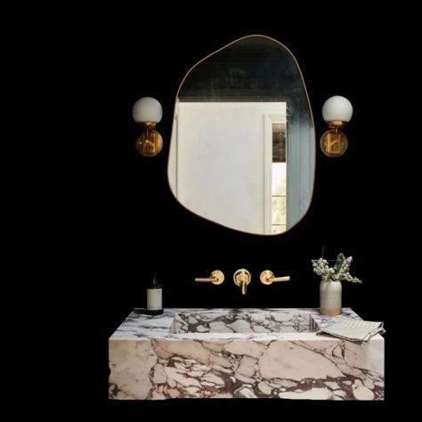 The Biggest Home Decor Trends of 2023 (Plus, 5 that are on their way out) - Floating Marble Sink, Marble Sink Bathroom, Kitchen Washbasin, Carved Sink, Marble Bathroom Sink, Calacatta Viola Marble, Viola Marble, Powder Room Sink, Floating Sink