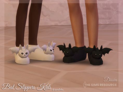 The Sims 4 Slippers Cc, Sims 4 Cc Child Shoes, Bat Slippers, Sims Infant, Mods Ts4, Slippers Kids, Sims Baby, Cc Shoes, Sims 4 Cc Shoes