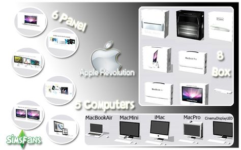 5 types of Mac computers Sims 4 Apple Cc, Sims 4 Restaurant, Cc Sims4, Sims 4 Clutter, Sims 4 Cc Furniture, Mac Mini, Yandere Simulator, Cc Finds, Sims 4 Clothing