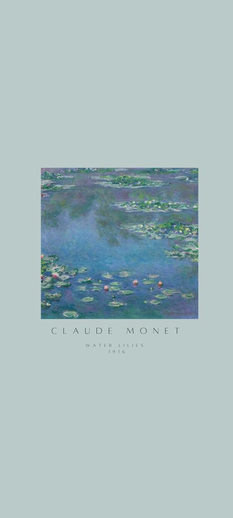 Aestetic Wallpers For Phone, Claude Monet Aesthetic Wallpaper, Monet Phone Wallpaper, Claude Monet Wallpaper Iphone, Claude Monet Background, Monet Backgrounds, Monet Wallpaper Aesthetic, Monet Water Lilies Wallpaper, Monet Art Wallpaper