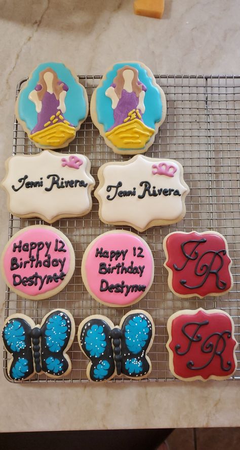 Jenny Rivera, Happy 12th Birthday, Jenni Rivera, 27th Birthday, 12th Birthday, Party Themes, Sugar Cookie, Birthday, Quick Saves