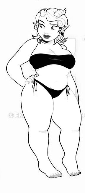 Curvy thick body drawing Women Figures For Drawing, Thick Body Poses Drawing, Drawing Big Bodies, Drawing Thick Bodies, Chunky Body Type Drawing, Drawing Bigger Women, Thick Pose Reference, Curvy Girl Drawing Reference, Mid Size Body Drawing