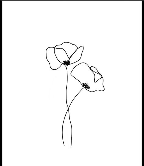 Poppy Linework Tattoo, Anemone Flower Tattoo Design, Fine Line Poppy Tattoo, Simple Poppy Tattoo, Anemone Tattoo, Buttercup Tattoo, Mommy Daughter Tattoos, Small Dragonfly Tattoo, Poppy Flower Tattoo