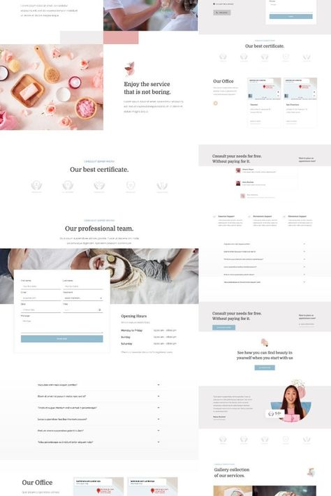 Minera  Skincare & Dermatology Elementor Template Kit Ad Template, Fashion Website, Dermatology, Website Template, Skin Care, Skin