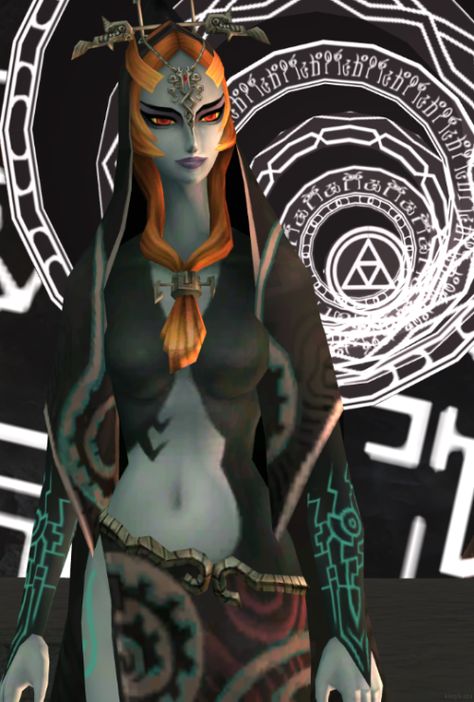 Princess Midna, Legend Of Zelda Midna, Twilight Princess Midna, Jewelled Headpiece, Legend Of Zelda Twilight Princess, Zelda Twilight Princess, Eldritch Horror, Zelda Art, Twilight Princess