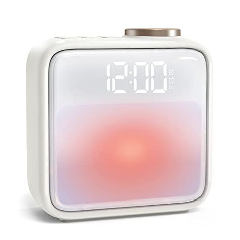 Cute White Alarm Clock, Sun Light Alarm Clock, Alarm Clock Light, Preppy Alarm Clock, Alarm Clock Bed, Cute Clocks Aesthetic, Cute Alarm Clocks, Cute Stuff For Christmas, Room Things To Buy