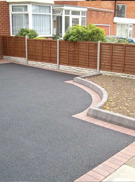 pathway ideas images #walkwayideas Front Driveway Ideas, Front Garden Ideas Driveway, Tarmac Driveways, Garden Ideas Driveway, Paved Driveway, Brick Driveway, Resin Driveway, Driveway Ideas, Paving Ideas