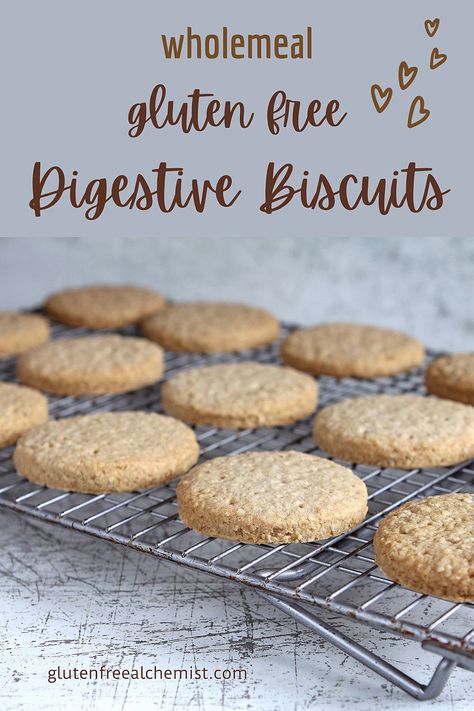 Perfectly Gluten Free Digestive Biscuits. Simple to make. Delicious to eat. Wonderfully dunkable. Optional #dairyfree #vegan #glutenfree #digestives #digestivebiscuits #dunkable #biscuits #cookies #british via @gfalchemist Vegan Digestive Biscuits, Gluten Free Buscuits, Digestive Cookies, Gluten Free Milk, Gluten Free Biscuits, Biscuits Cookies, Food Blogging, Buckwheat Flour, Digestive Biscuits