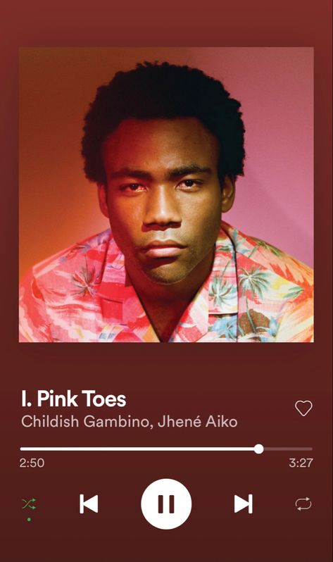 i. pink toes my spotify: narwhalerin Oakland Childish Gambino, Could You Be Loved, Pogue Life, Because The Internet, Pink Toes, Donald Glover, Childish Gambino, Chance The Rapper, Music Album Covers