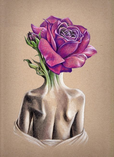 utterfly effect by Kate Louse Powell ritish painter Tutt'Art@ () Transcendentalism Art, Kate Powell, Portfolio Ideas, Rose Drawing, Roses Drawing, Fish Drawings, Art Women, Plant Drawing, Cross Paintings