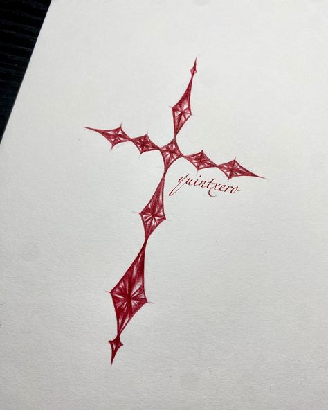 Cross Tattoo Flash ⚜️ tattoo scans available in bio 🖤 #explorepage #explorepage✨ #tattoo #tattoodesign #cross #crosstattoo Tiny Cross Tattoo, Wire Crosses, Cross Tattoo Designs, Tiny Cross, Aesthetic Tattoo, Cross Tattoo, Red Ink, Tattoo Flash, Pretty Tattoos