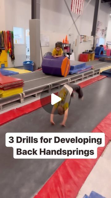 Backhand Springs Drills, Round Off Back Handspring Drills, Back Hand Spring Drills, Backhandspring Drills, Round Off Back Handspring, Back Handspring Drills, Tumbling Drills, Cheer Moves, Gymnastics Funny