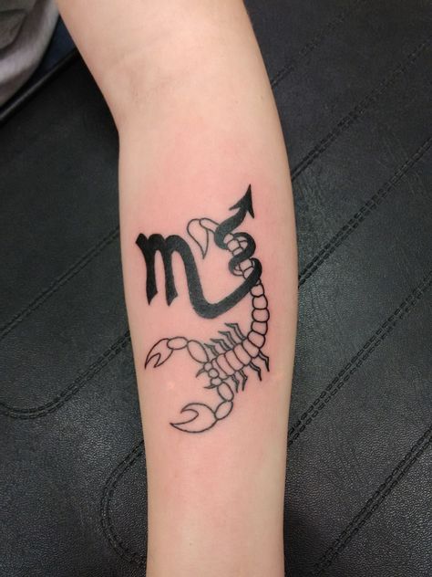 Mom Dad Tattoo Designs, Scorpio Tattoo, Neck Tattoos Women, Taurus Women, Scorpion Tattoo, Zodiac Sign Tattoos, Zodiac Tattoos, Dad Tattoos, Mother Daughter Tattoos