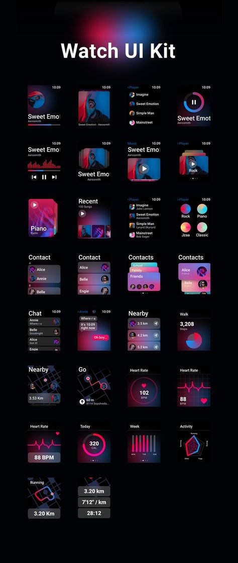 Micro Animation, Smart Watch Design, Uxui Design, Ui Kit Design, Apple Watch Design, Ui Design Principles, Timer App, Mobile App Design Inspiration, Ui Design Website