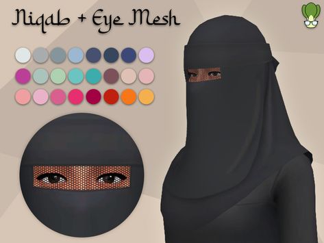 Sims 4 Niqab Cc, Sims 4 Niqab, Sims 4 Cc Hajib, Sims 4 Muslim Cc, Sims 4 Hijab Cc, Sims Accessories, Female Sims, Sims 4 Tattoos, Cc Hats