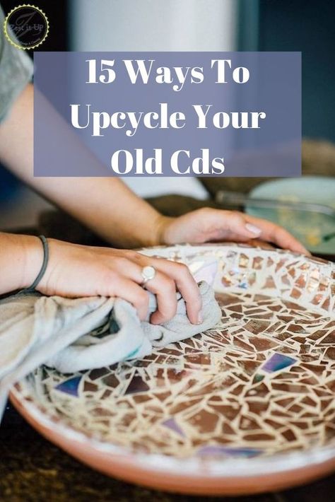 Used Cds Projects, What To Do With Old Cds Ideas, Diy Old Cds Ideas, Uses For Old Cds, Old Cd Crafts Diy Recycled Cds, Recycle Cds Ideas, Cd Upcycling Ideas, Repurpose Cds, Cd Recycle Ideas