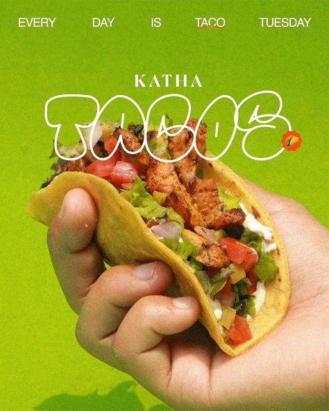 Katha (@katha.india) • Instagram photos and videos Food Photography Tacos, Tacos Photography, Prawn Tacos, Tikka Chicken, Taco Shells, Mexican Tacos, Taco Stuffed Shells, Indian Inspired, Taco Recipes