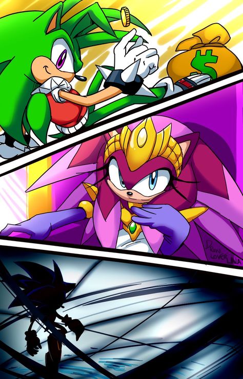 Corrupted hedgehogs (updated) by Drawloverlala on deviantART Sonic Family, Sonic Underground, Sonic Sonic, Hedgehog Movie, Sonic Heroes, Silver The Hedgehog, Sonic Characters, Sonic And Amy, Sonic Funny