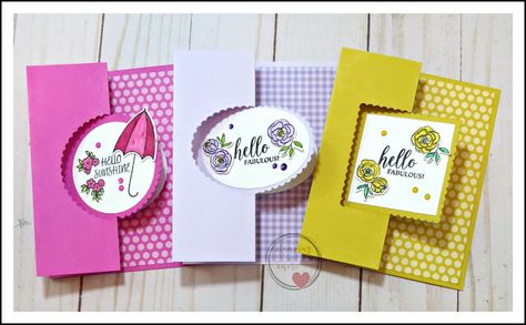 Stampingwithamore: HOW TO CREATE A SWING CARD THE EASY WAY! Flip Cards Tutorial, Card Sketches Templates Cardmaking, Diy Card Folding Ideas, Diy Card Templates, Diy Folded Cards, Flip Cards Tutorial How To Make, Flip Cards Ideas, Card Fun Folds, Card Folds Templates