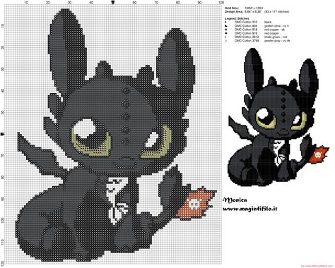 dragon cross stitch patterns - Google Search Pixel Art Dragon, Geeky Cross Stitch, Dragon Cross Stitch, Disney Cross Stitch Patterns, Motifs Perler, Dragon Trainer, Disney Cross Stitch, Crochet Cross, Perler Patterns