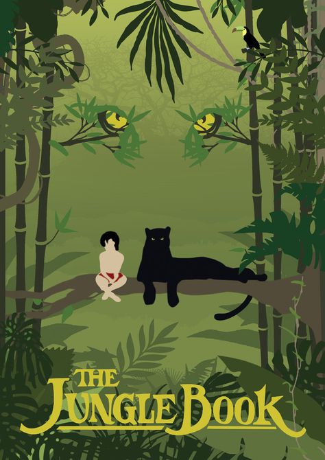 The Jungle Book - Fan Poster by JorisLaquittant Jungle Book Poster, Baloo The Bear, Book Fan Art, Jungle Images, Shere Khan, Nature Collage, Channel Branding, Jungle Illustration, Book Poster