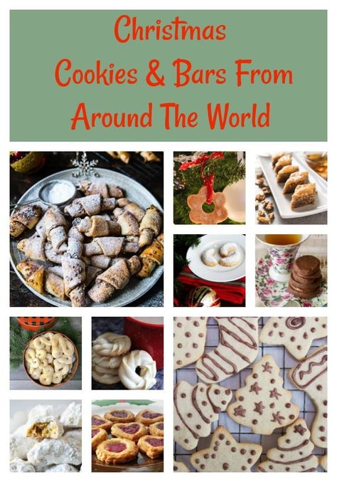 Christmas Cookies Bars, Cookies And Bars, Preschool Cooking, Christmas Cookie Bars, Traditional Christmas Cookies, Best Holiday Cookies, Around The World Food, Christmas Biscuits, Cookies Bars