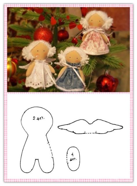 Christmas Angel Dolls Handmade, Pretty Toys Patterns, Angel Dolls, Diy Angels, Felt Crafts Christmas, Rag Doll Pattern, Handmade Angels, Angel Crafts, Doll Sewing Patterns