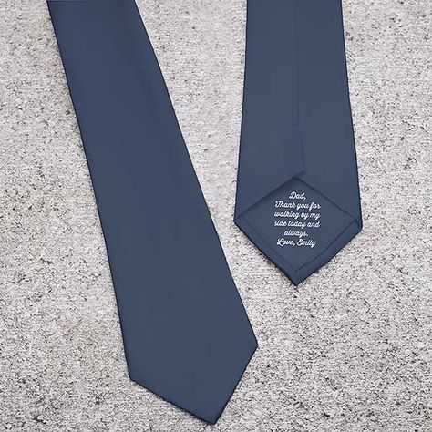 Father Of The Bride Gifts, Remembering Dad, Message Man, Dad Wedding Gift, Personalization Mall, Personalized Tie, Simple Gift, Wedding Rituals, Our Secret