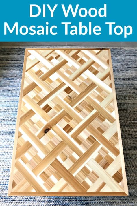 Mosaic Table Top Designs, Cedar Wood Projects, Scrap Wood Art, Geometric Wood Art, Woodworking Vise, Diy Kids Furniture, Mosaic Table Top, Simple Woodworking Plans, Wood Art Projects