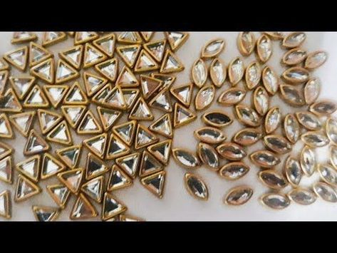 Kundan Bangles Making, Fabric Tussle, How To Make Jwellary At Home, How To Make Jewelry, Diy Kundan Jewellery, Ikea Jewelry Storage, Earrings At Home, Jewel Making, Storage Ikea