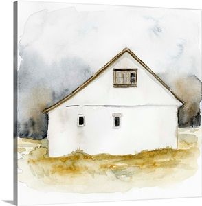 White Barn, Country Farm, Stock Paper, Big Canvas Art, Best Canvas, Art Poster, Fine Art Painting, Painting Prints, Canvas Artwork