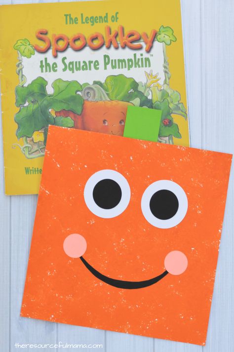 This Spookley the Square Pumpkin Craft was inspired by one of our favorite fall books. This super simple, but fun kid craft is a great extension to the book. We turned paint and paper into our own square pumpkin, just like Spookley. Spookley The Square Pumpkin Crafts, Square Pumpkin Craft, Spookley The Square Pumpkin, Square Pumpkin, Mummy Crafts, Spooky Halloween Food, Kids Holidays, Fall Books, Fun Halloween Games