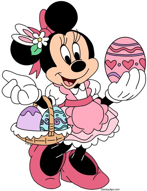 Disney Happy Easter, Easter Yard Decorations, Mickey Easter, Cross Stitch Games, Easter Bunny Pictures, Disney Clipart, Minnie Mouse Pictures, Catholic Pictures, Disney Easter