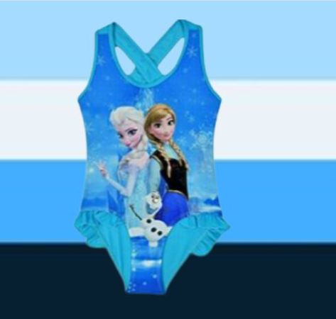 Bathing Suit Patterns, Elsa Olaf, Bathing Suits One Piece, Bath Girls, Frozen Elsa, Blue Swimsuit, Kids Swimwear, Swimwear Girls