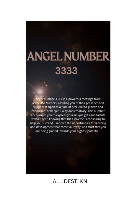 When 3333 appears repeatedly, it`s a sign from the Ascended Masters that they`re by your side , offering guidance and encouragement. This powerful number signifies creativity, growth and expansion of your consciousness. It`s a reminder to express your unique gifts, step out of your comfort zone, and trust that the Universe fully supports.#angelnumber3333 #creativity #growth #expansion #spiritualguidance #expressyourself #courage #trustuniverse 3333 Angel Number, Ascended Masters, Out Of Your Comfort Zone, Learning And Development, Angel Number, Spiritual Guidance, Angel Numbers, Life Path, Spiritual Awakening