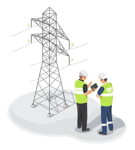 Electricity Engineer or Inspector using tablet inspecting and maintaining with electric Technician maintenance or worker on hight electrical transmiss tower high volt from power plant isometric Electrical Engineering Wallpaper, Physics Lessons, Home Electrical Wiring, Electrical Code, Info Graphics, Hall Interior Design, Hall Interior, Pinterest Traffic, Friend Quotes