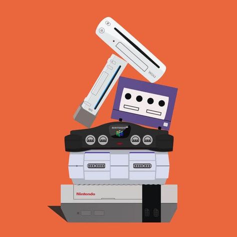 Nintendo Fan Art, Virtual Boy, Video Game Fan Art, Electronics Projects Diy, 8 Bits, Retro Waves, Retro Illustration, Entertainment System, Super Nintendo