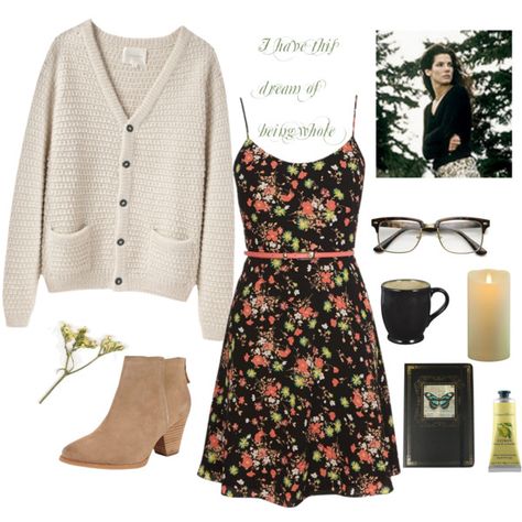 Sally Owens by blushingbunnylatte on Polyvore featuring Oasis, La GarÃ§onne Moderne, Splendid, Crabtree & Evelyn and Luminara Outfits Inspired By Practical Magic, Practical Magic Clothing Aesthetic, Practical Magic Outfits Sally, Practical Magic Style Outfits, Sally Owens Aesthetic, Owens Sisters Practical Magic, Sally Practical Magic Outfits, Practical Magic Sally Owens, Sally Owens Style