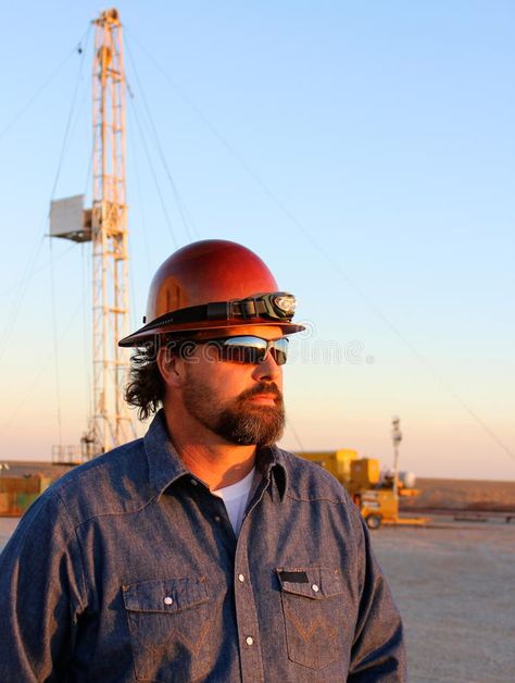 Oil field. Worker watching the sunset , #affiliate, #field, #Oil, #Worker, #sunset, #watching #ad Oil Field Worker, Sunset Watching, Oil Field, Watching The Sunset, The Sunset, Stock Images Free, Bedroom Design, Stock Images, Bedroom