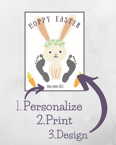 Bunny Footprint, Baby Footprints Christmas, Easter Bunny Footprints, Craft Easter, Footprint Keepsake, Foot Print, Easter Craft, Valentine Print, Christmas Keepsakes